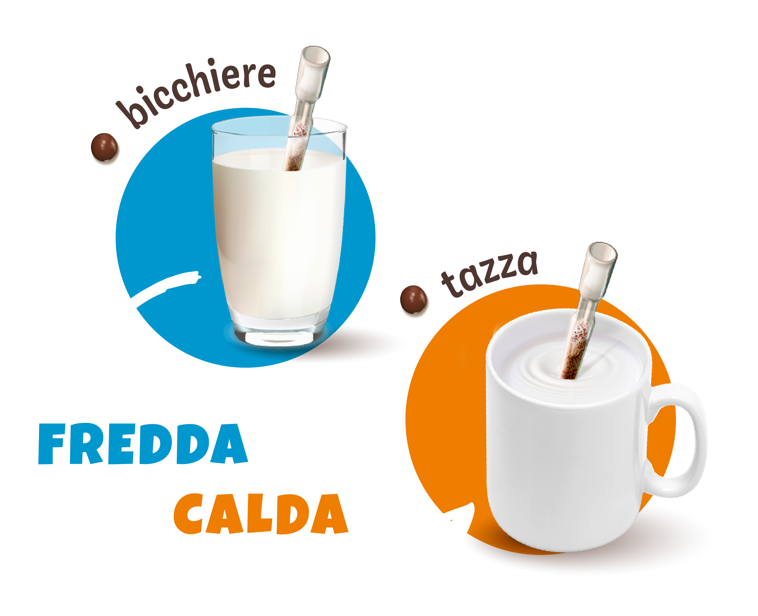 Fredda nel bicchiere o calda nella tazza