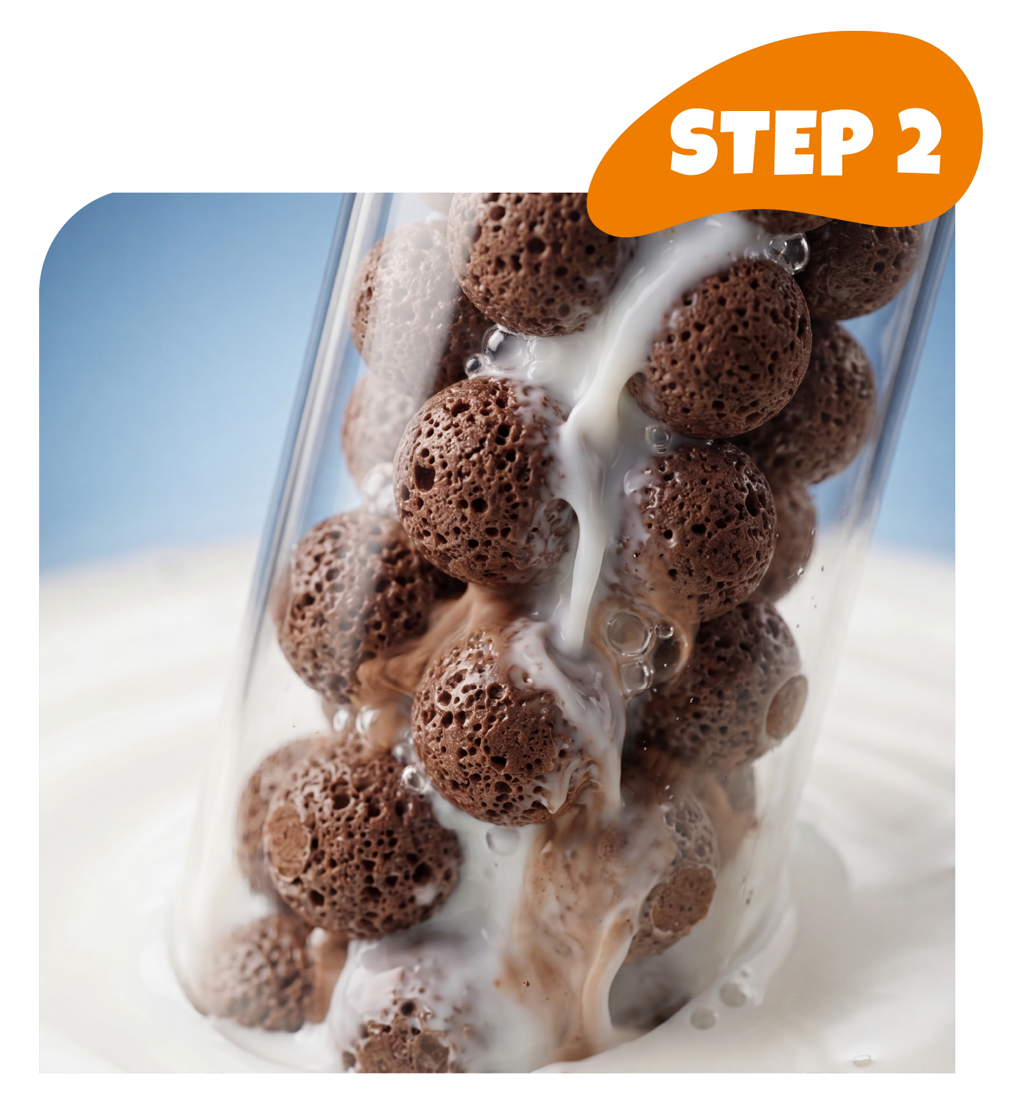 Step 2: le microsfere si sciolgono
